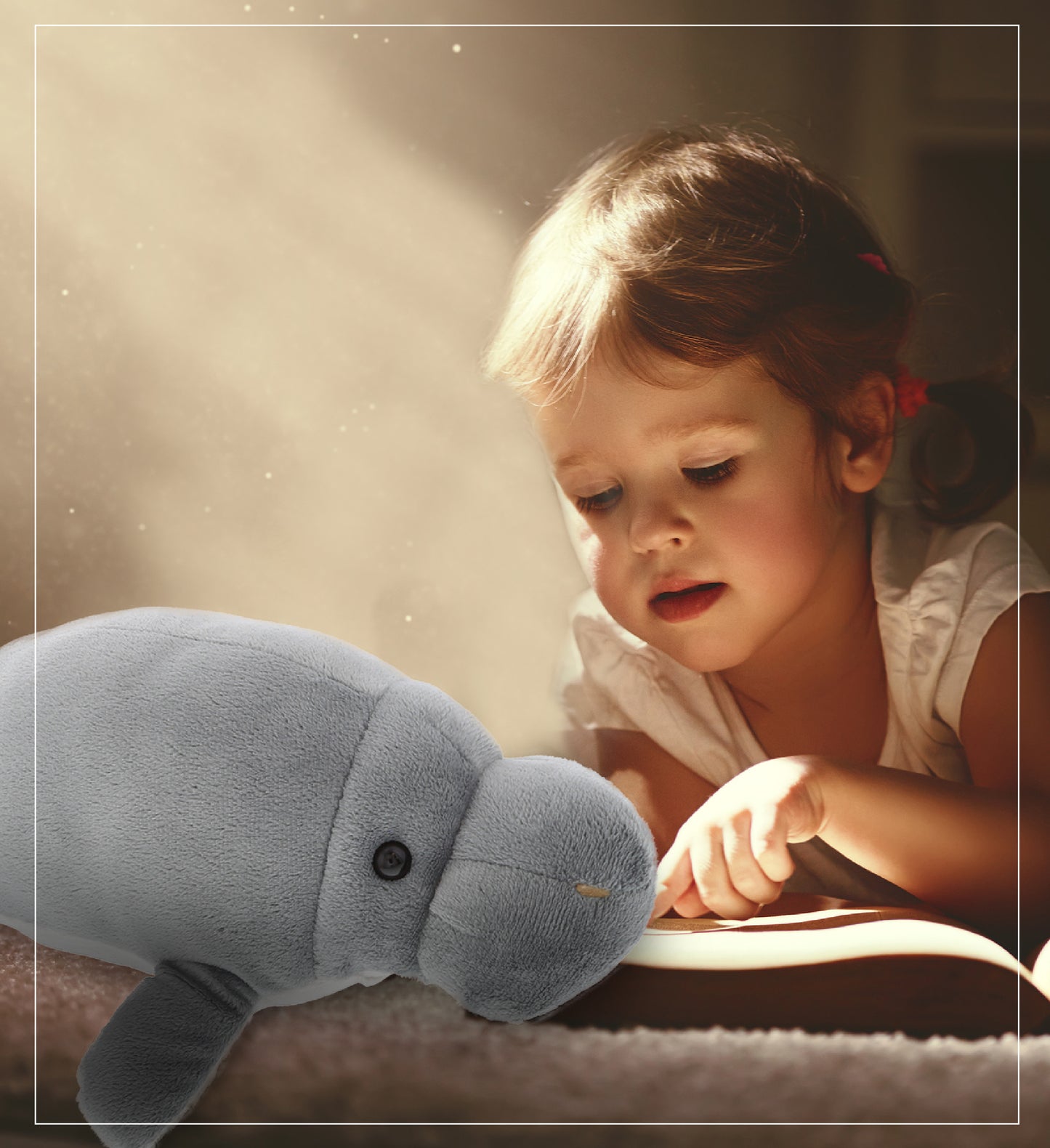 WILD COLLECTION PLUSH - 15" GREY MANATEE