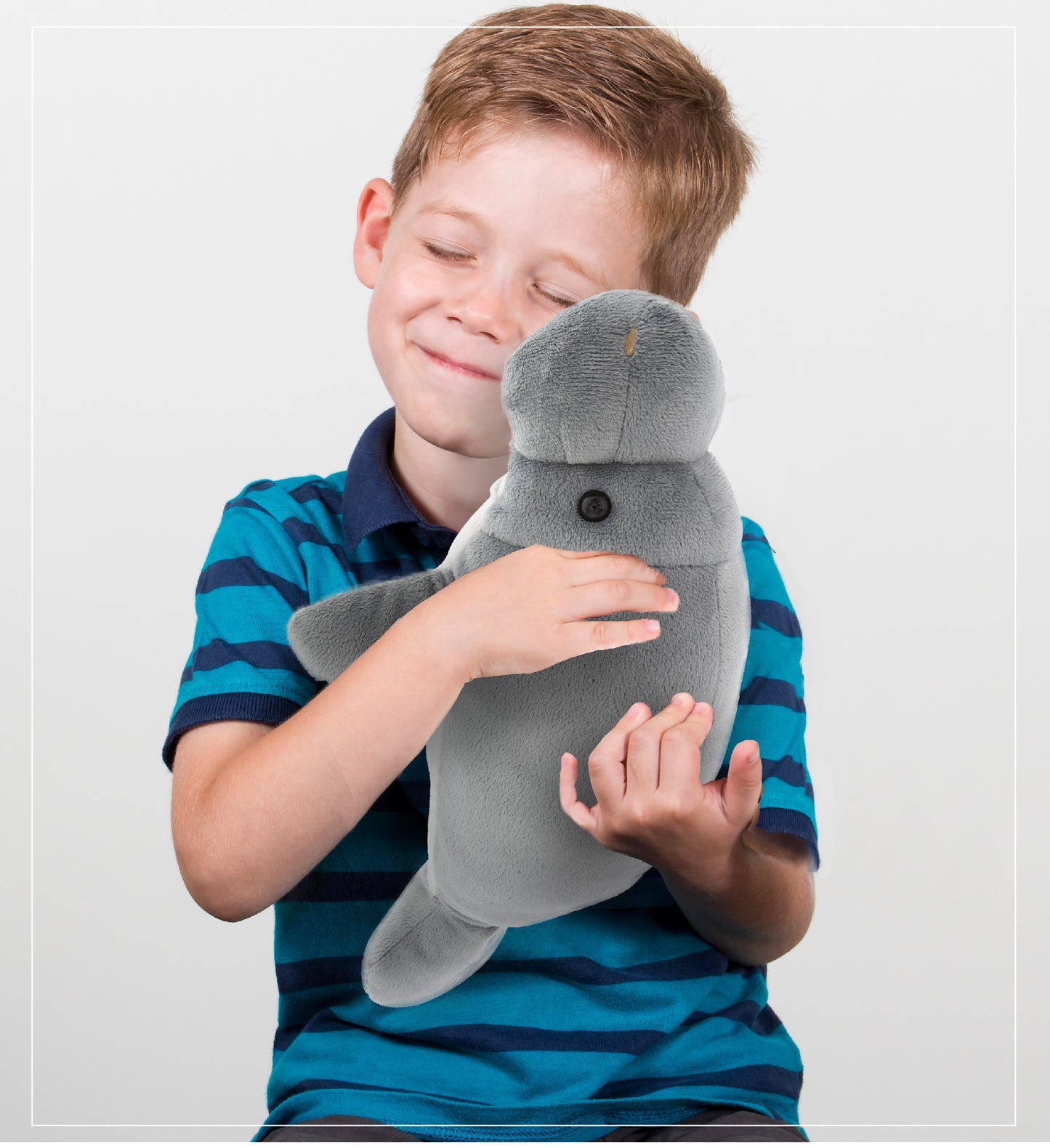 WILD COLLECTION PLUSH - 15" GREY MANATEE