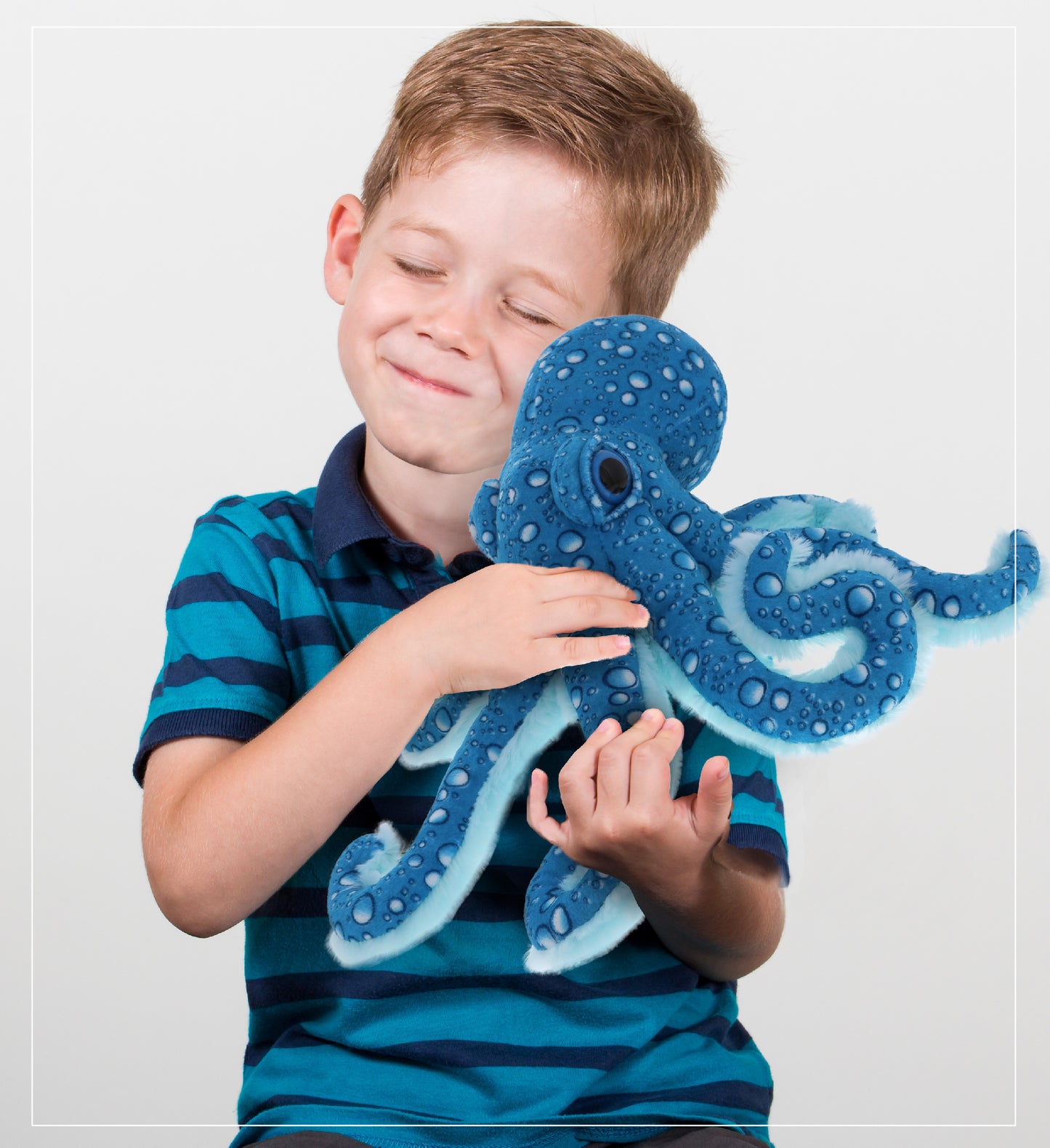 WILD COLLECTION PLUSH - 16" BLUE OCTOPUS
