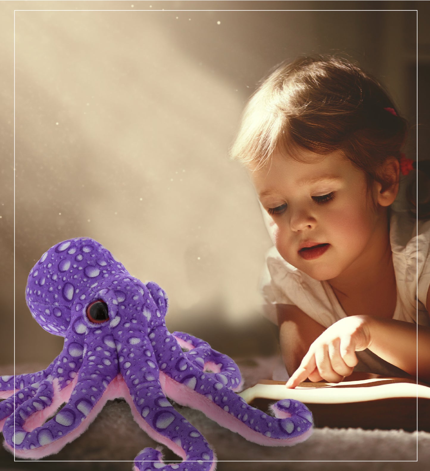 WILD COLLECTION PLUSH - 12" PURPLE OCTOPUS