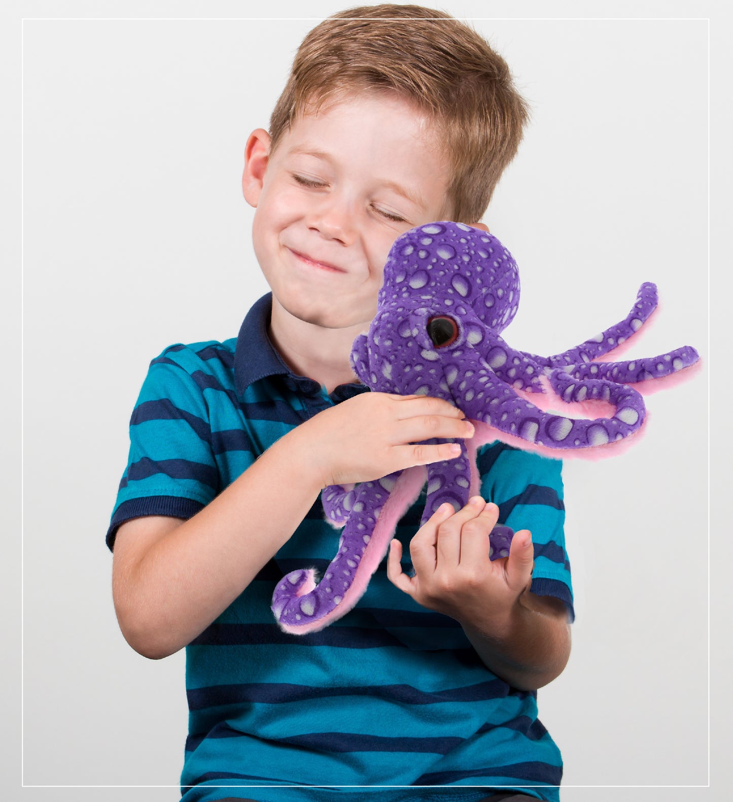 WILD COLLECTION PLUSH - 12" PURPLE OCTOPUS