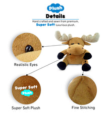 6" PLUSH - MOOSE