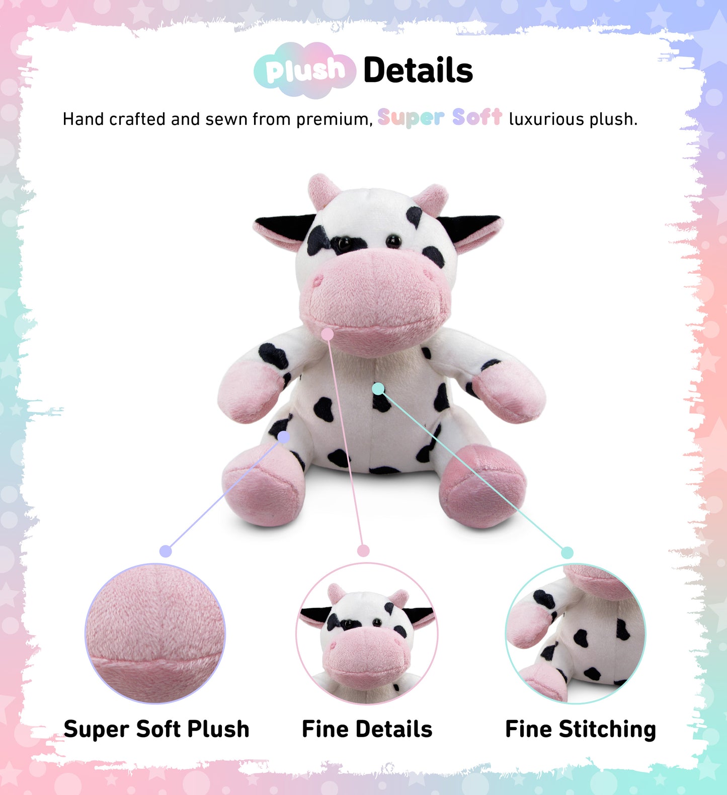 6" PLUSH - COW