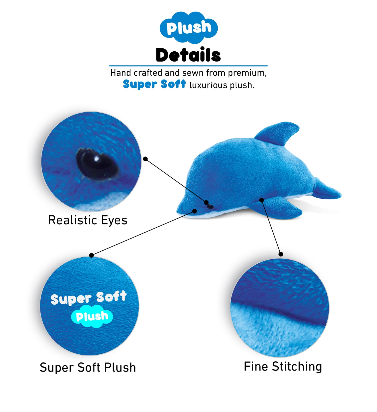 6" PLUSH - DOLPHIN