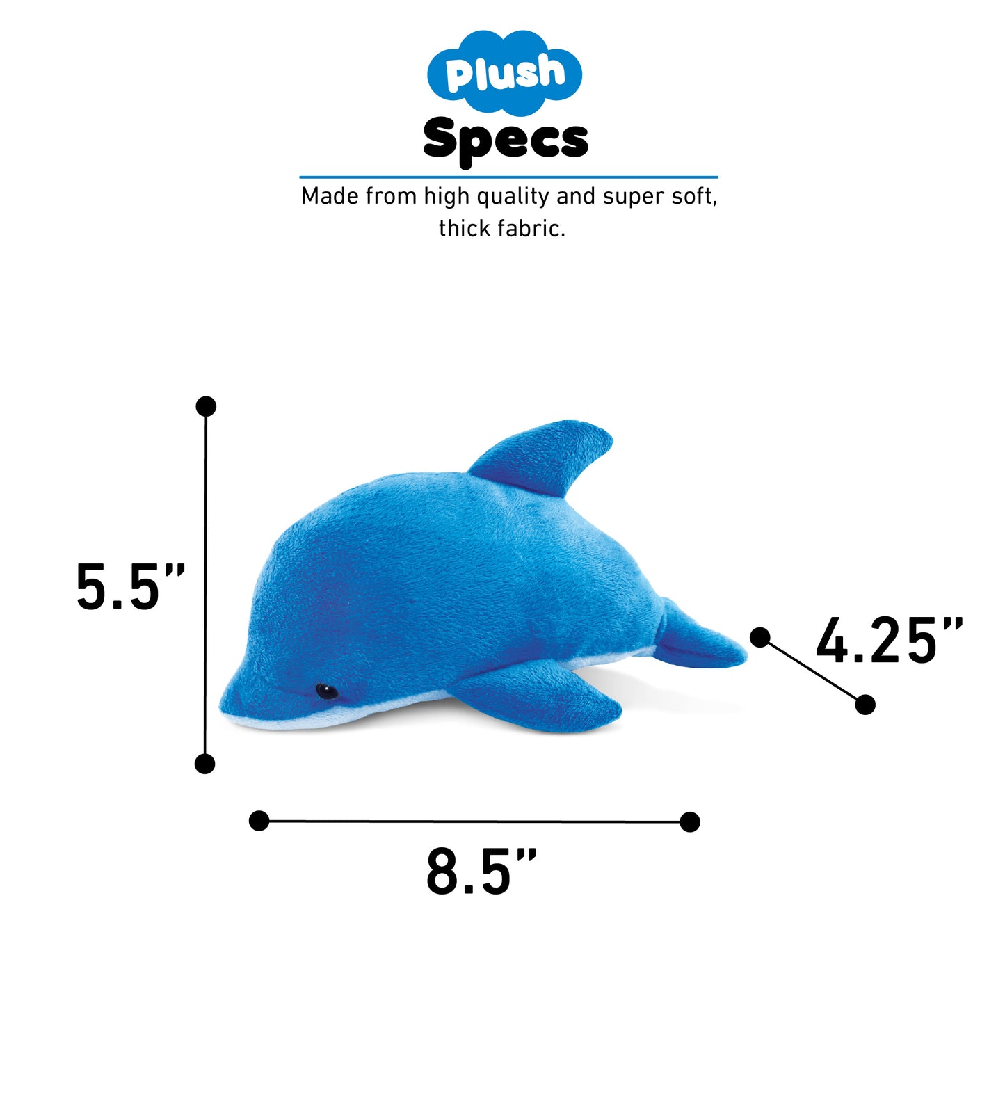 6" PLUSH - DOLPHIN