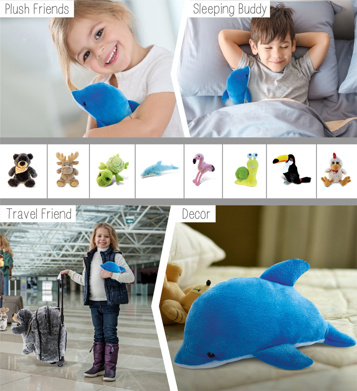 6" PLUSH - DOLPHIN