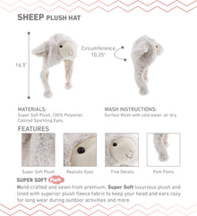 SUPER SOFT PLUSH HAT - SHEEP