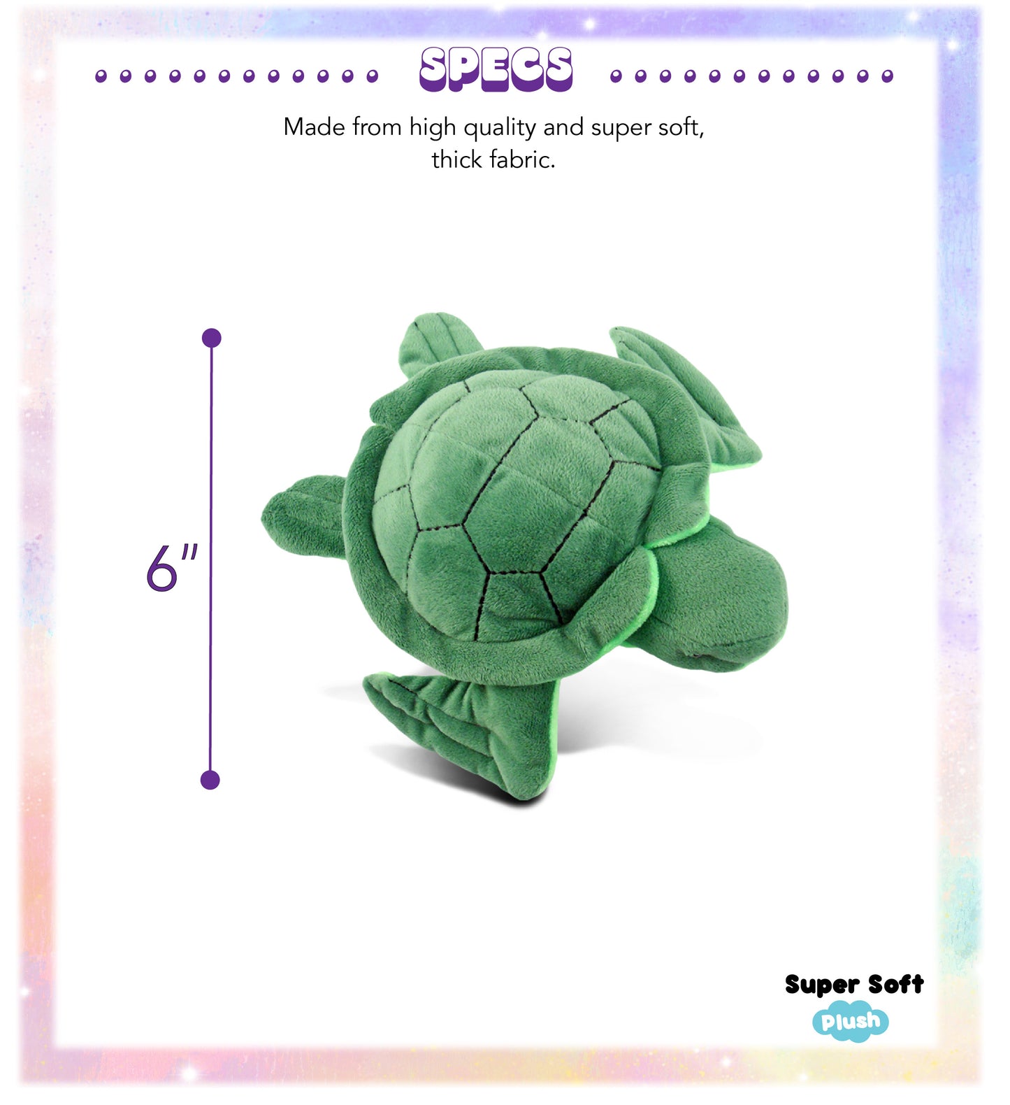 6" PLUSH - SEA TURTLE