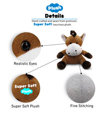 6" PLUSH - HORSE