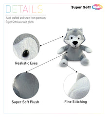 6" PLUSH - WOLF
