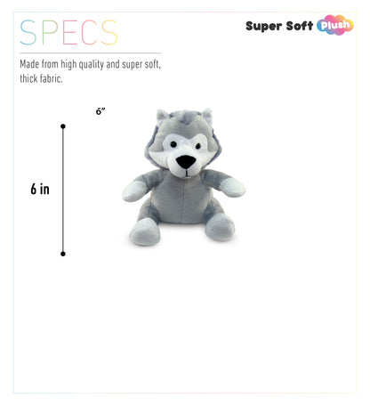 6" PLUSH - WOLF