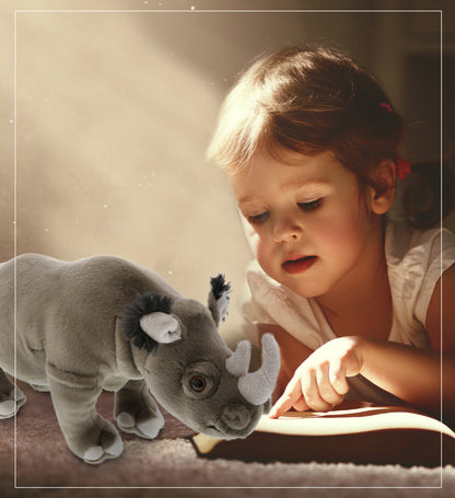 WILD COLLECTION PLUSH - 13" RHINO