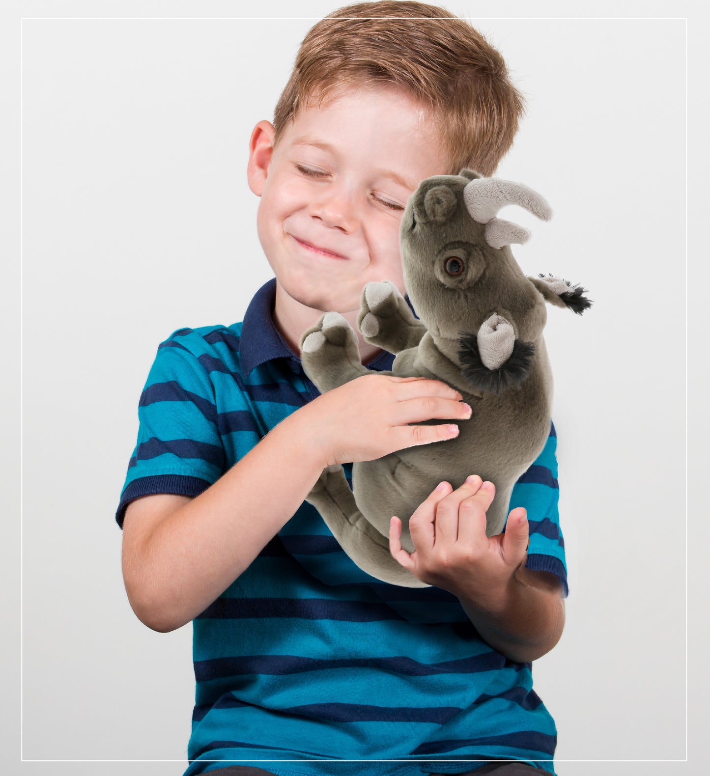 WILD COLLECTION PLUSH - 13" RHINO
