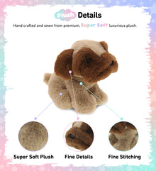 SUPER SOFT PLUSH - BROWN PUG DOG