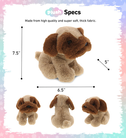 SUPER SOFT PLUSH - BROWN PUG DOG