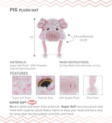 SUPER SOFT PLUSH HAT - PIG