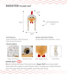 SUPER SOFT PLUSH HAT - ROOSTER