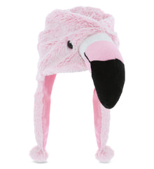 SUPER SOFT PLUSH HAT - FLAMINGO