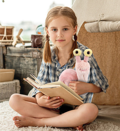SUPER-SOFT PLUSH - PINK SNAIL SMALL 5.5"
