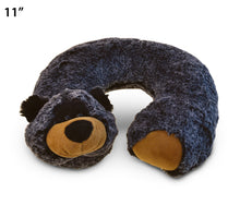 SUPER-SOFT PLUSH NECK PILLOW - BLACK BEAR