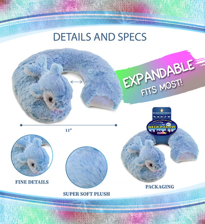 SUPER-SOFT PLUSH NECK PILLOW - DOLPHIN