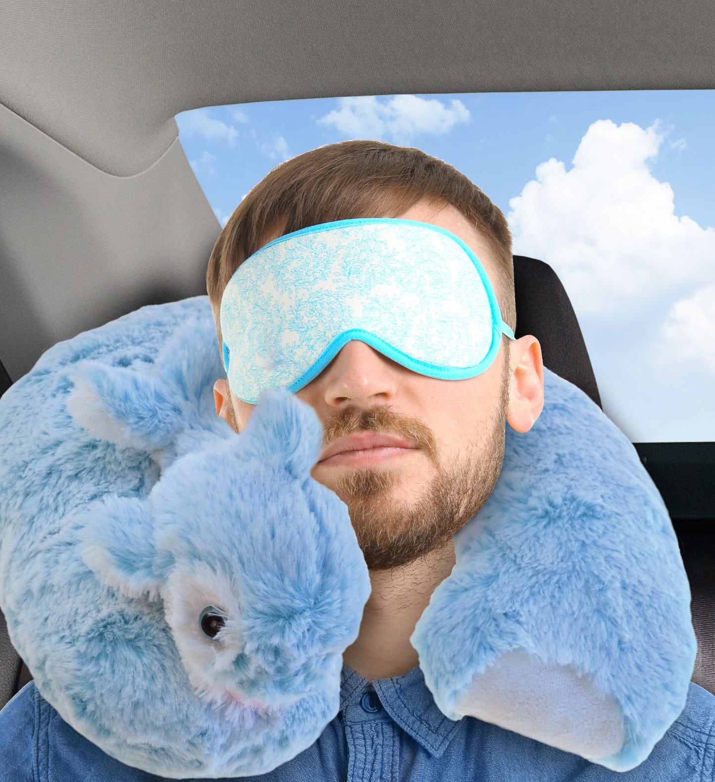 SUPER-SOFT PLUSH NECK PILLOW - DOLPHIN