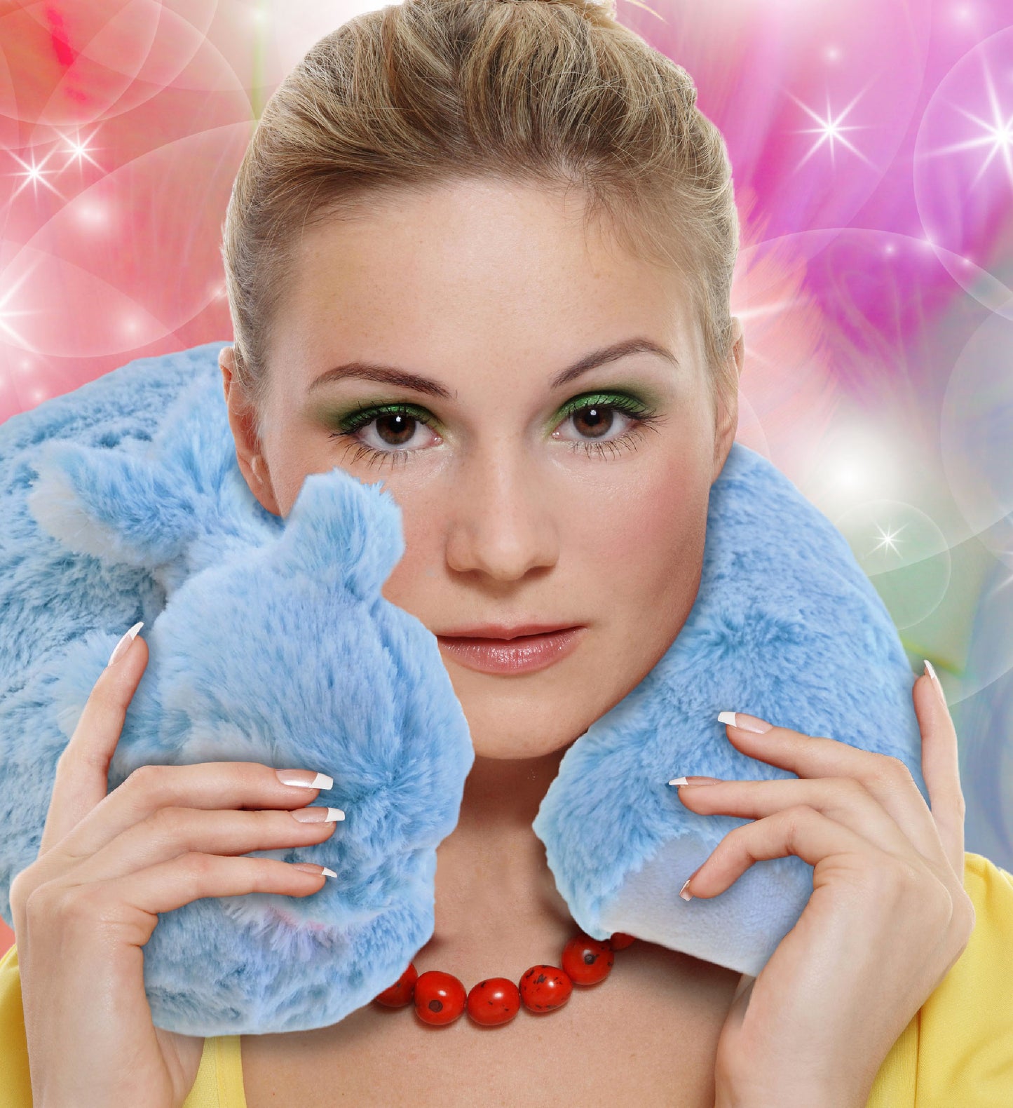 SUPER-SOFT PLUSH NECK PILLOW - DOLPHIN
