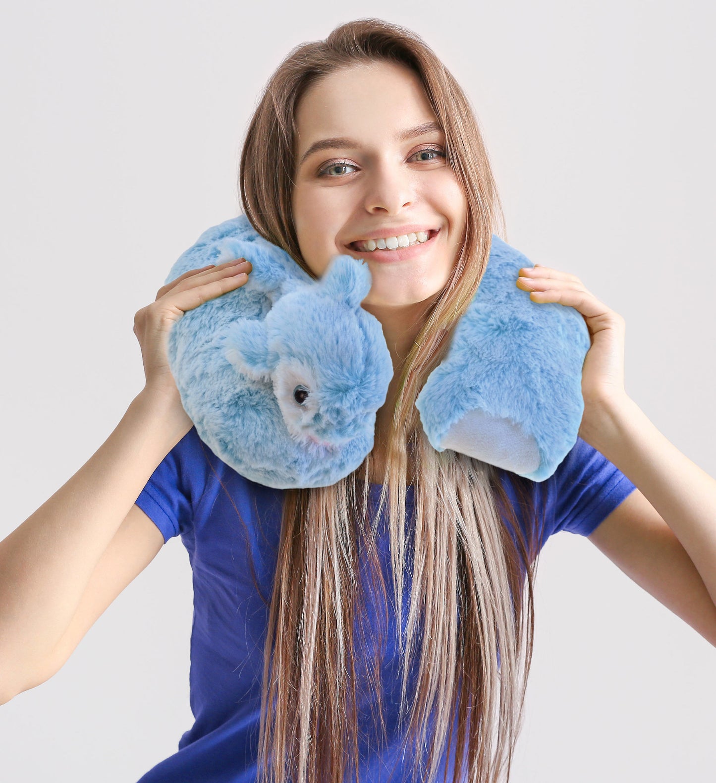 SUPER-SOFT PLUSH NECK PILLOW - DOLPHIN