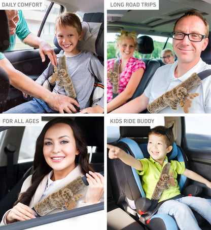 SUPER-SOFT PLUSH SAFETY BELT - MOOSE