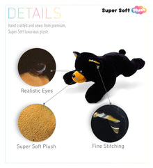 STYLISH PLUSH PILLOW - XL BLACK BEAR
