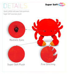 STYLISH PLUSH PILLOW - XL CRAB