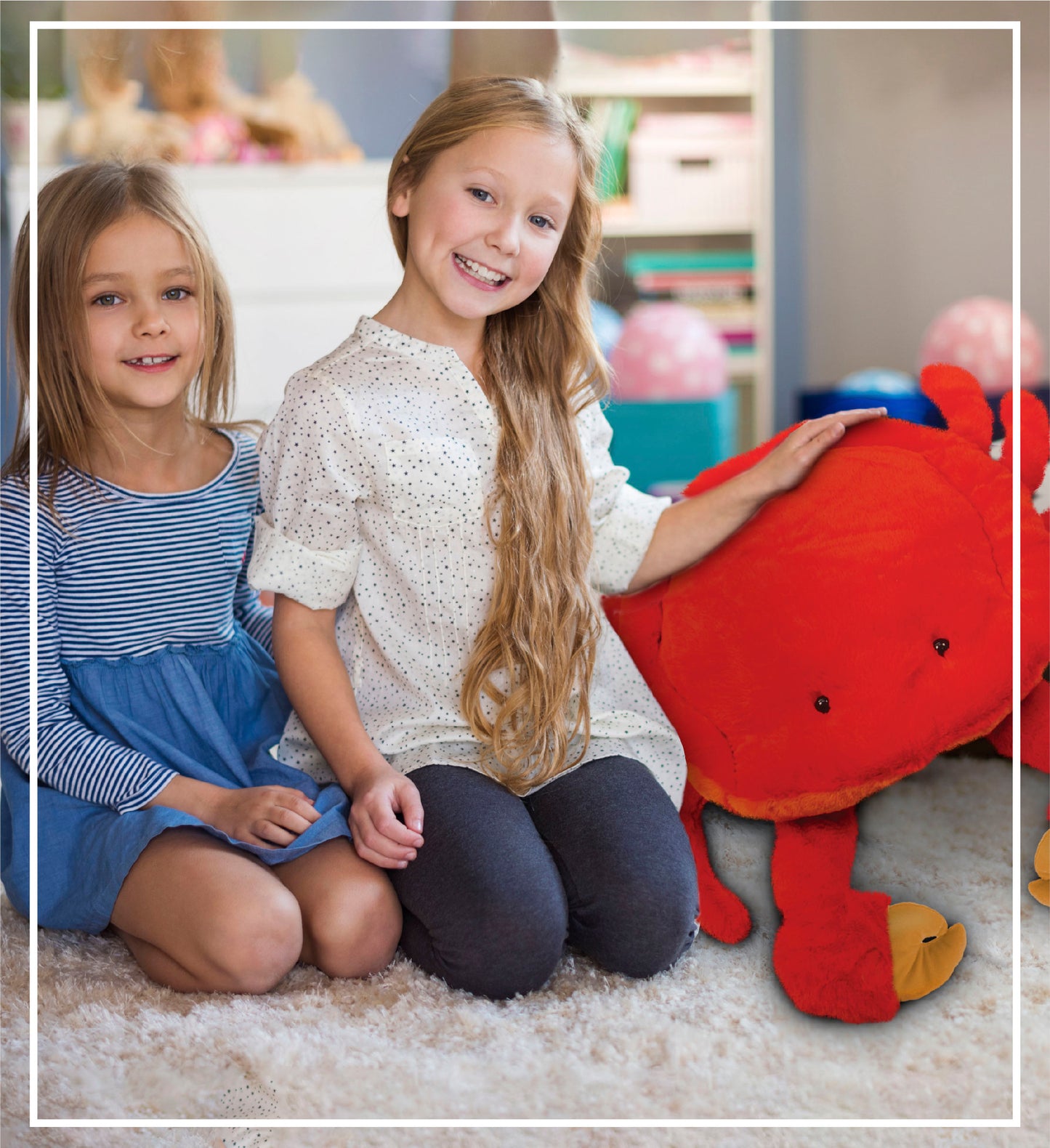 STYLISH PLUSH PILLOW - XL CRAB