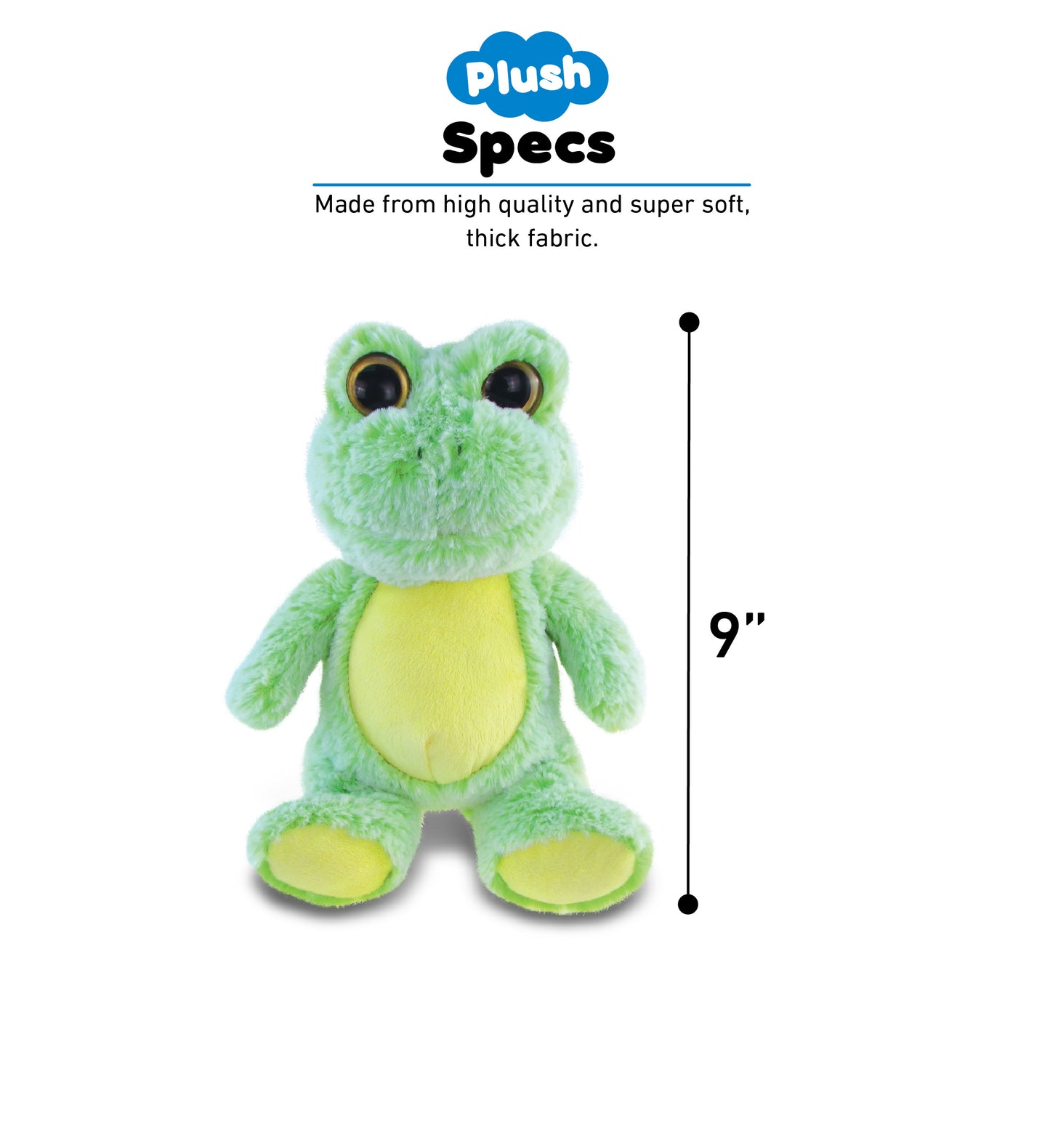 SUPER-SOFT PLUSH - SITTING FROG