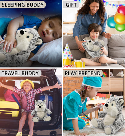 SUPER-SOFT PLUSH - SITTING HUSKY