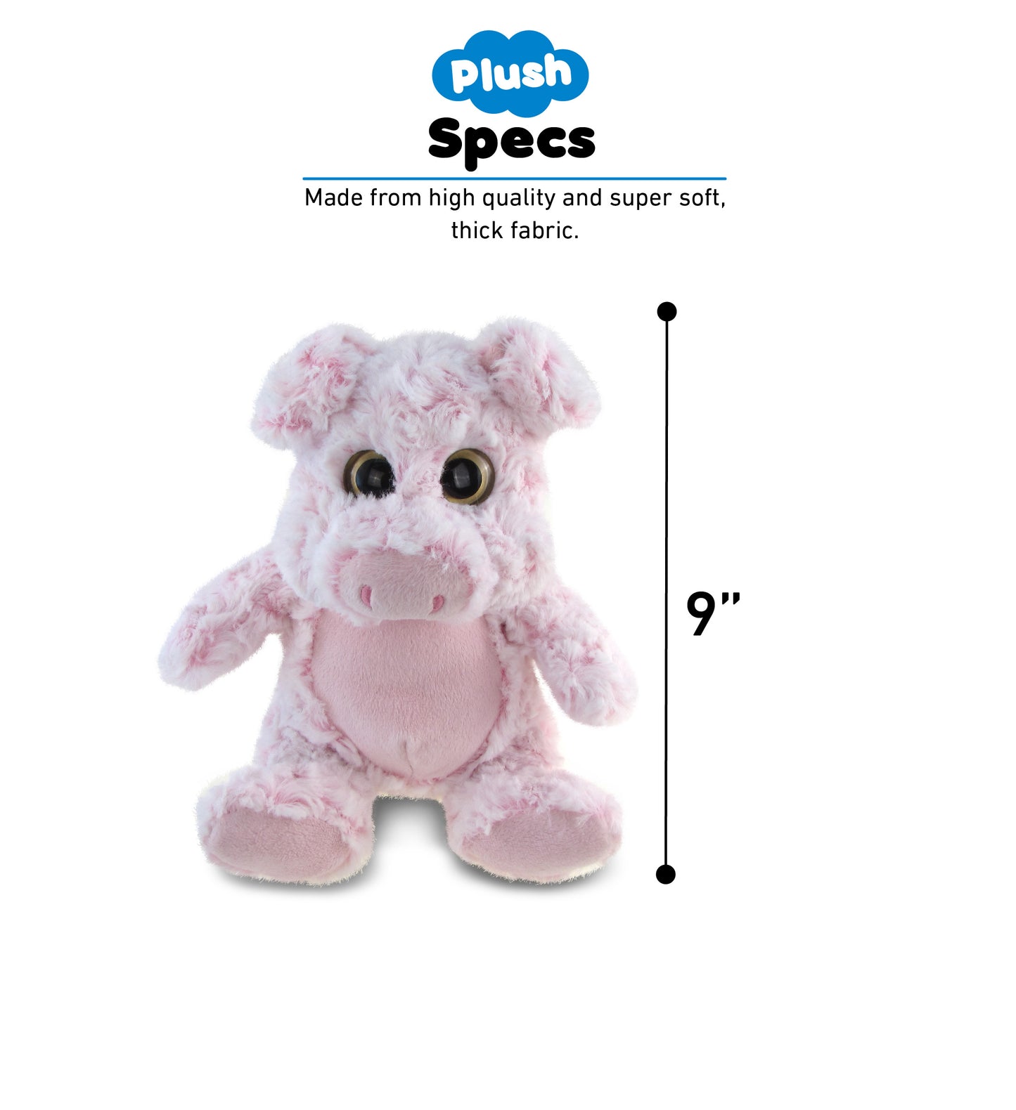 SUPER-SOFT PLUSH - SITTING PIG