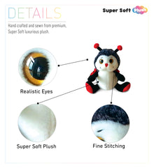 SUPER-SOFT PLUSH - SITTING LADYBUG