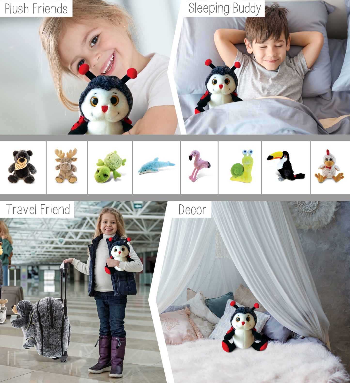 SUPER-SOFT PLUSH - SITTING LADYBUG