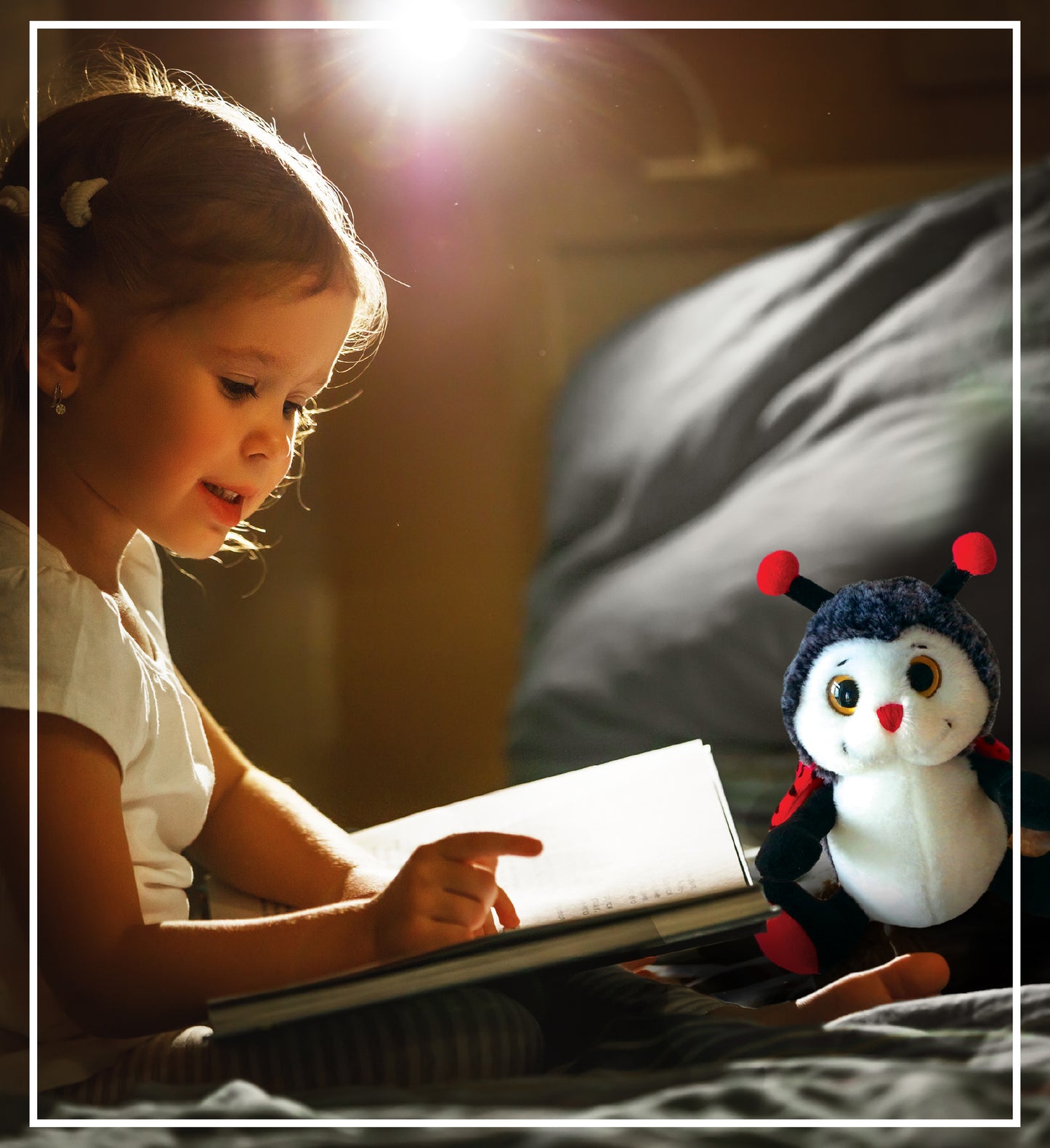 SUPER-SOFT PLUSH - SITTING LADYBUG