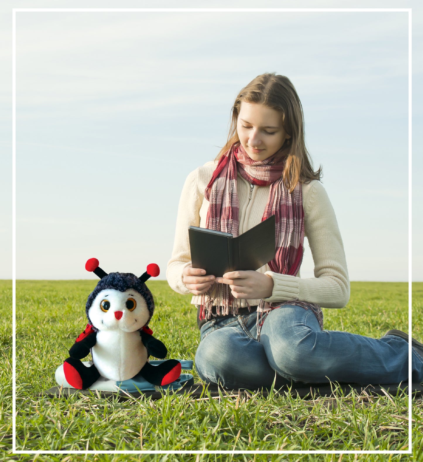 SUPER-SOFT PLUSH - SITTING LADYBUG