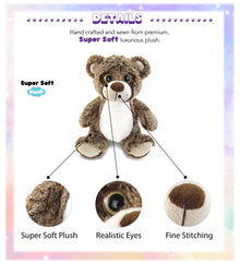 SUPER-SOFT PLUSH - SITTING BROWN BEAR