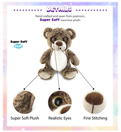 SUPER-SOFT PLUSH - SITTING BROWN BEAR