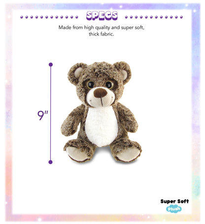 SUPER-SOFT PLUSH - SITTING BROWN BEAR