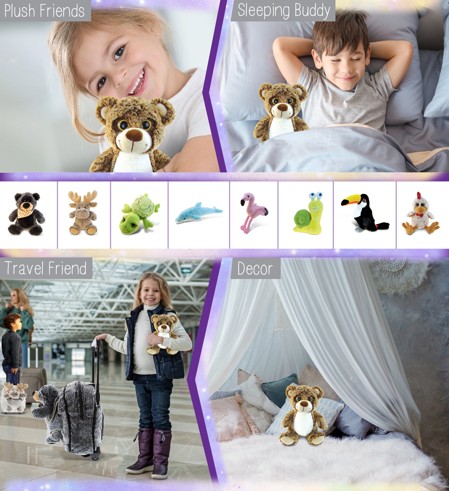 SUPER-SOFT PLUSH - SITTING BROWN BEAR