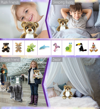SUPER-SOFT PLUSH - SITTING BROWN BEAR