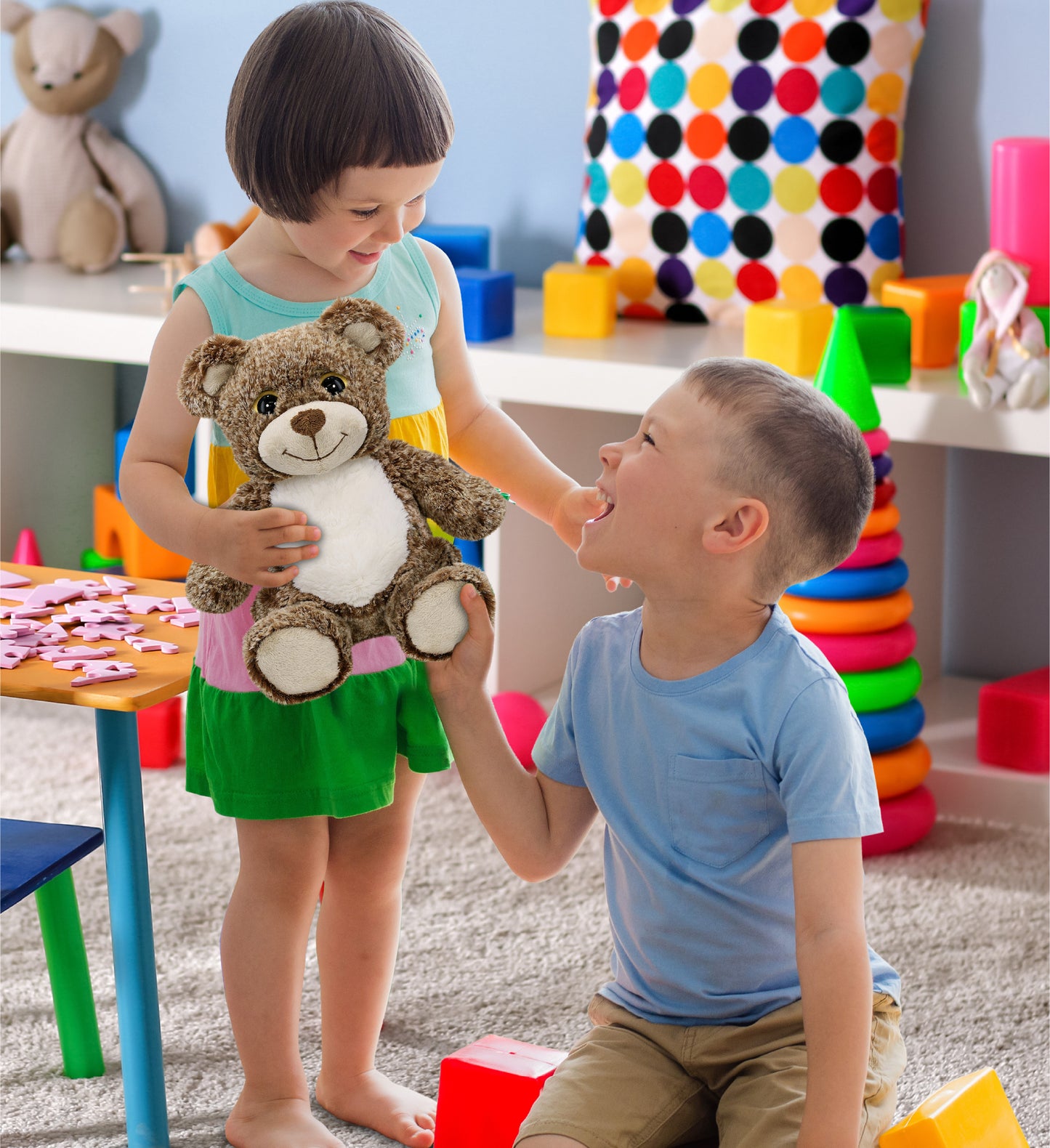 SUPER-SOFT PLUSH - SITTING BROWN BEAR