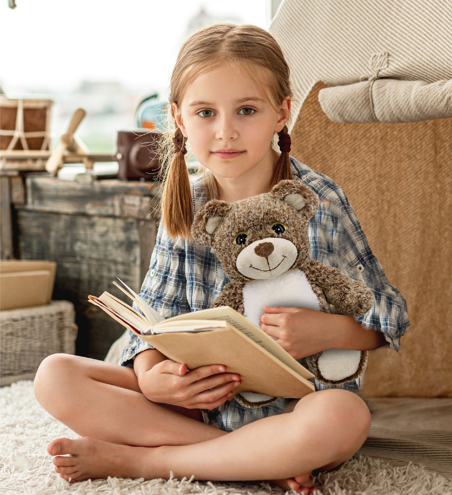 SUPER-SOFT PLUSH - SITTING BROWN BEAR