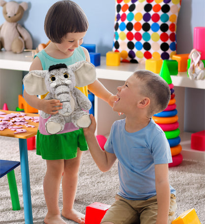 SUPER-SOFT PLUSH - SITTING ELEPHANT