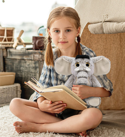 SUPER-SOFT PLUSH - SITTING ELEPHANT