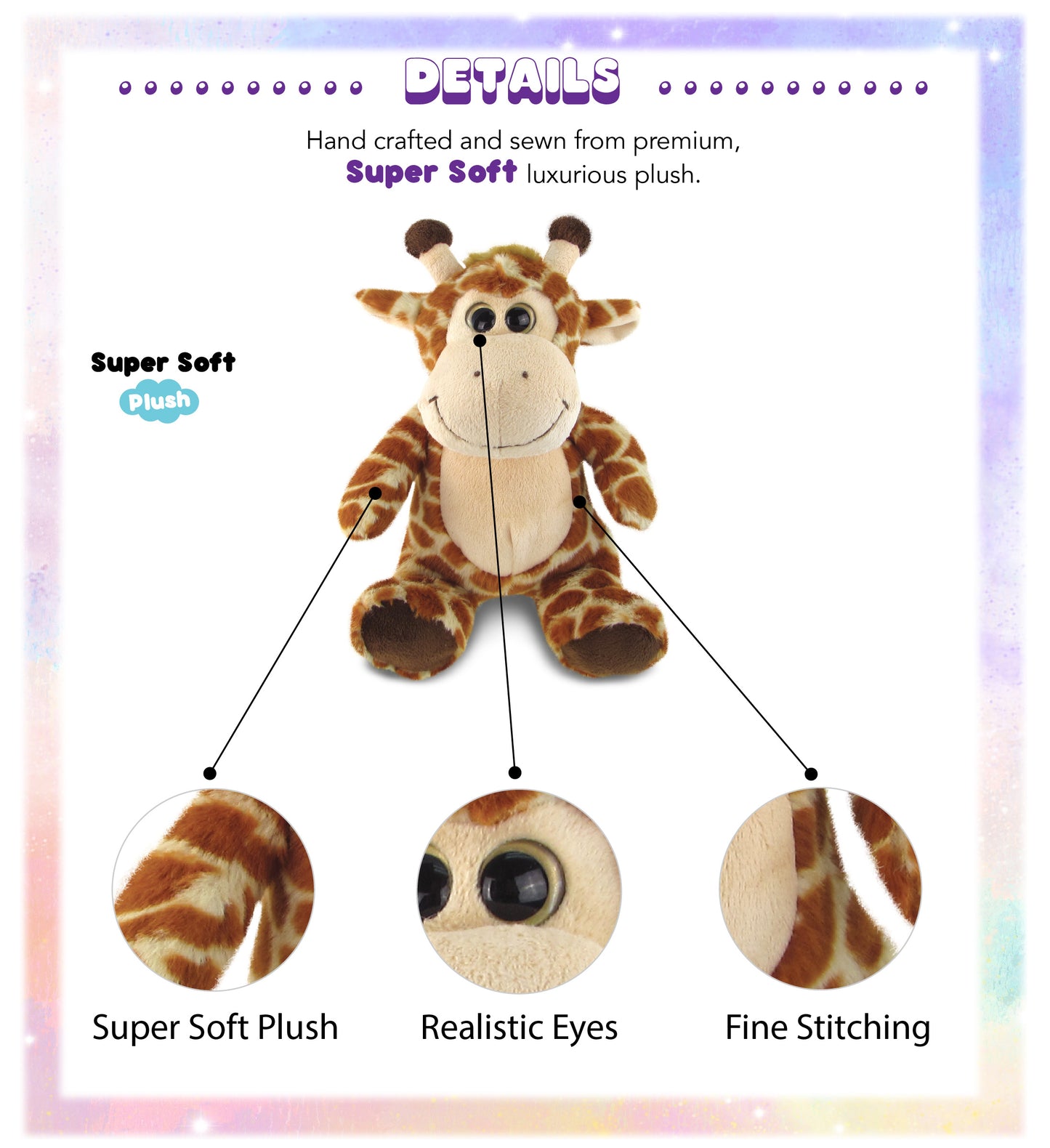 SUPER-SOFT PLUSH - SITTING GIRAFFE