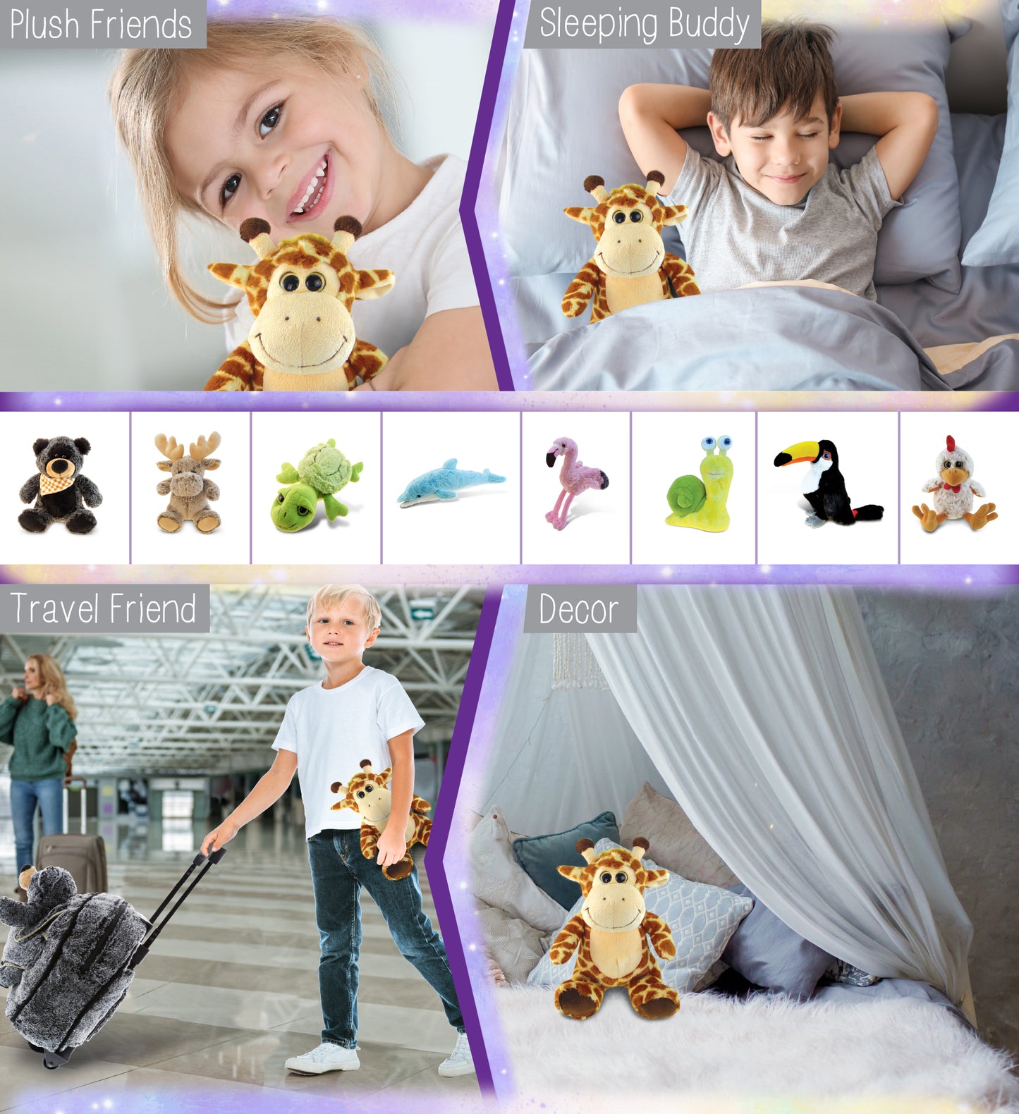 SUPER-SOFT PLUSH - SITTING GIRAFFE